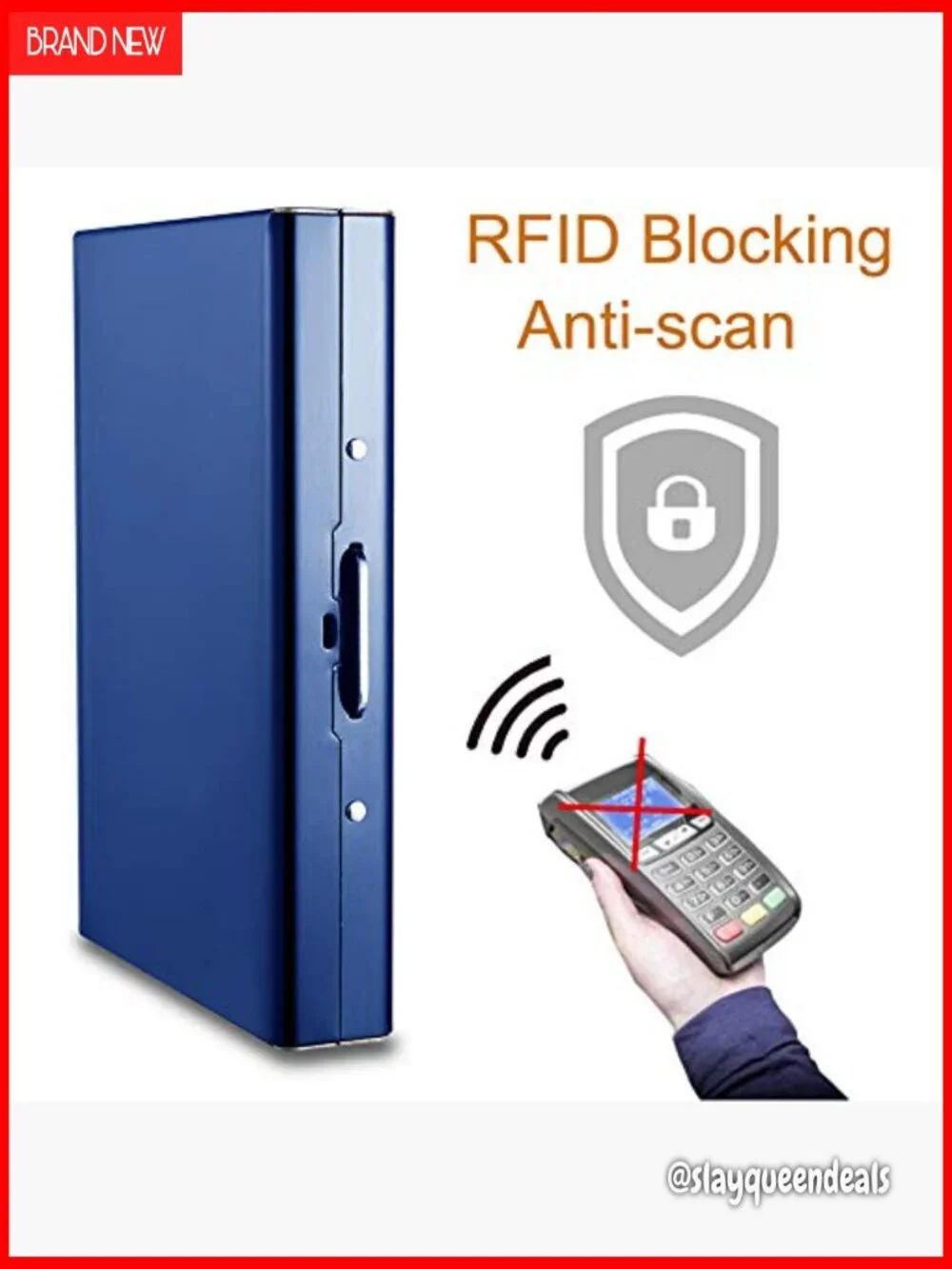 Stainless Steel RFID Blocking Credit Card Holder with Gift Box